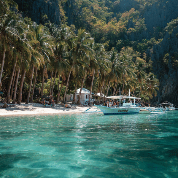 Itinai.com el nido palawan white beach philippines palms happ 0f6b17c6 402e 4177 90ee f784766023e8 2
