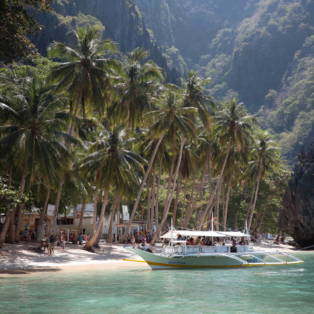Itinai.com el nido palawan white beach philippines palms happ 157970d4 0f59 44a1 b862 53d6d21e664e 0