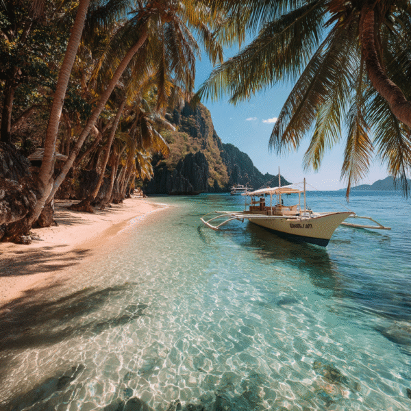 Itinai.com el nido palawan white beach philippines palms happ 3856ccf7 8a67 447e 97ac 0587bbb32d64 0