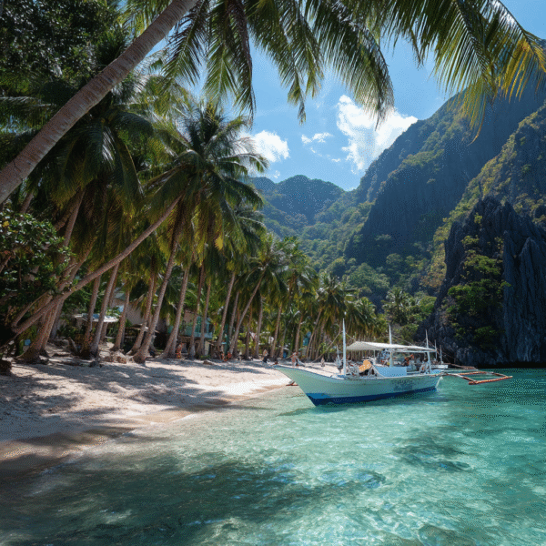 Itinai.com el nido palawan white beach philippines palms happ 61aab9ff e185 44d2 8ded 56e98c4766e7 3