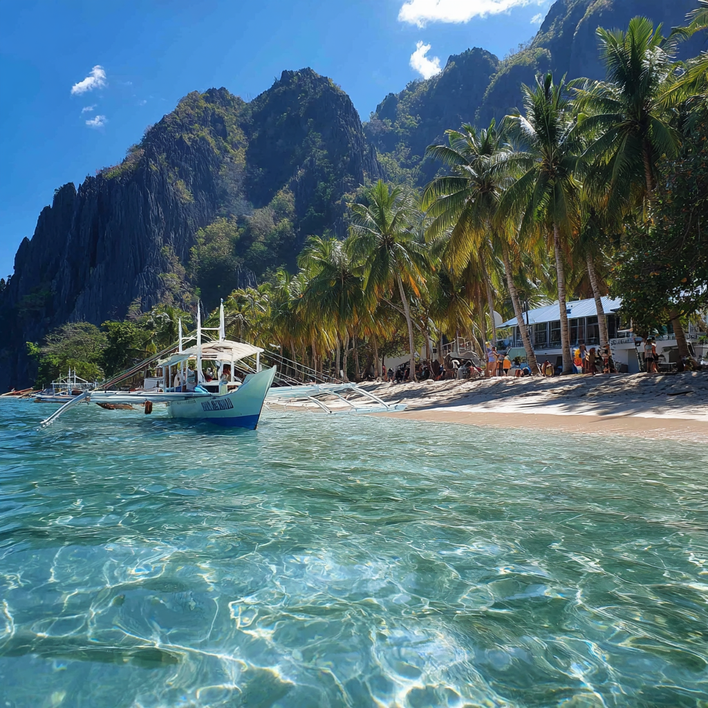 Itinai.com el nido palawan white beach philippines palms happ bb9f455d 3cee 48c2 977f 3f2edb3bb79e 2