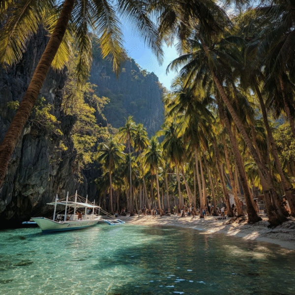 Itinai.com el nido palawan white beach philippines palms happ d224bd9e 82b3 4465 9daf 69c09fd30bcf 1