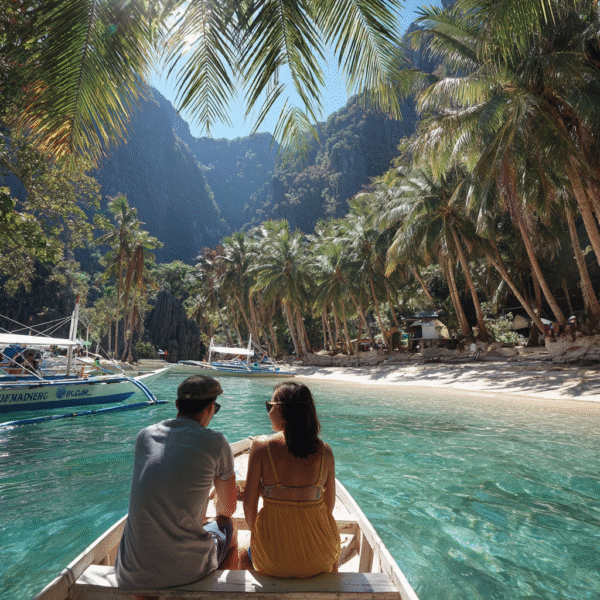 Itinai.com el nido palawan white beach philippines palms happ d224bd9e 82b3 4465 9daf 69c09fd30bcf 2