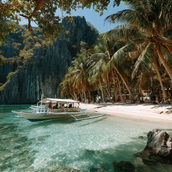 Itinai.com el nido palawan white beach philippines palms happ f4f57c3b d0e4 43a4 8654 d8884129c322 0