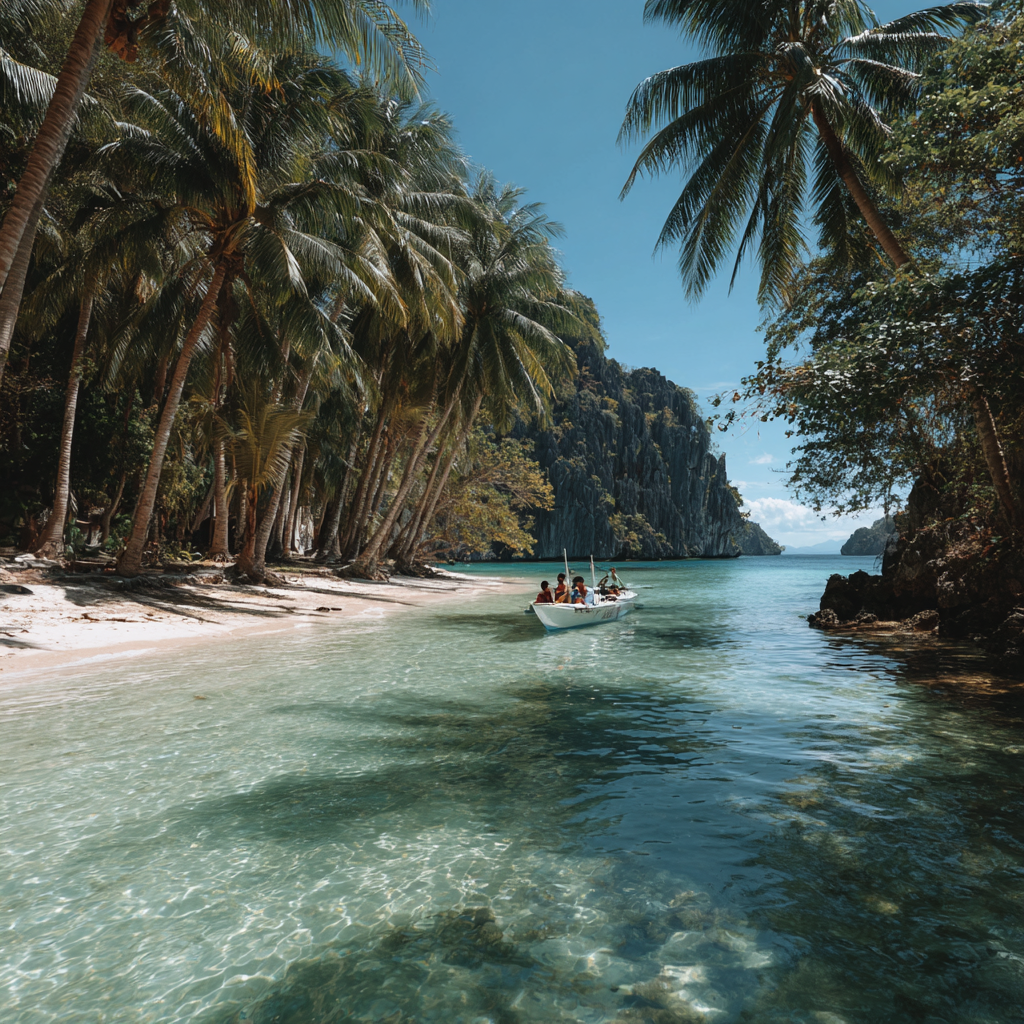Itinai.com el nido palawan white beach philippines palms happ f4f57c3b d0e4 43a4 8654 d8884129c322 2