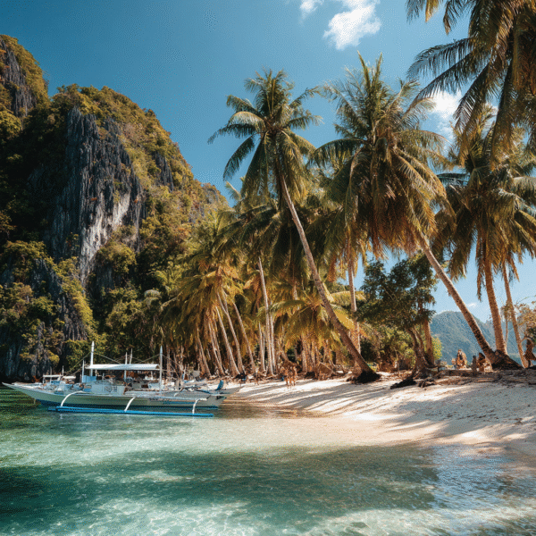 Itinai.com el nido palawan white beach philippines palms happ f4f57c3b d0e4 43a4 8654 d8884129c322 3
